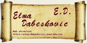 Elma Dabesković vizit kartica